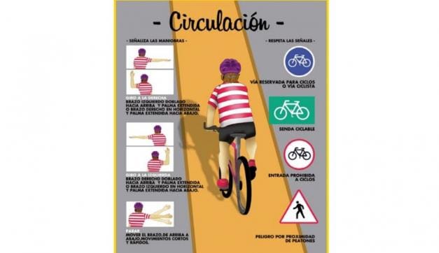 normas circulacion bicicleta