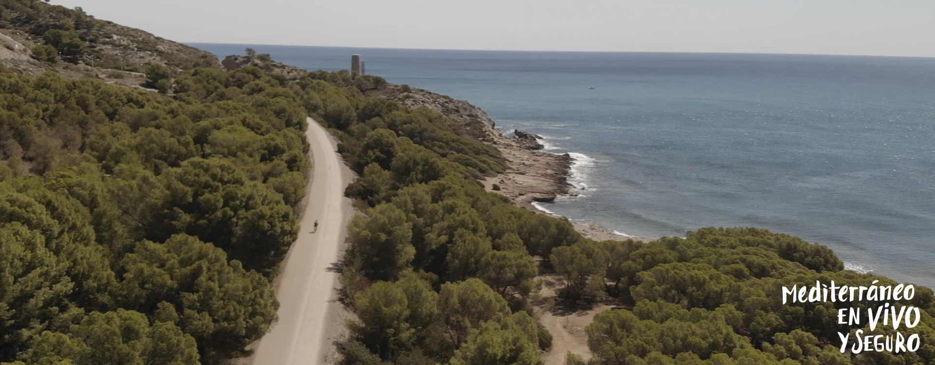 Paisatge natural de la Via Verda de la Mar que connecta la costa i la muntanya	